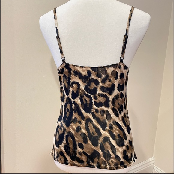Leopard Front Braided Ruffle Top - Picture 7 of 13